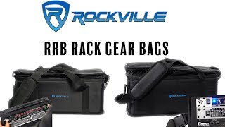 Rockville RRB30 & RRB40 Space Bag-Style Rack Case with Removable Rack+Shoulder Strap