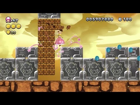 Easy way to get 3 green stars in P switch Peril in Superstar Road from New Super Luigi. U Deluxe.