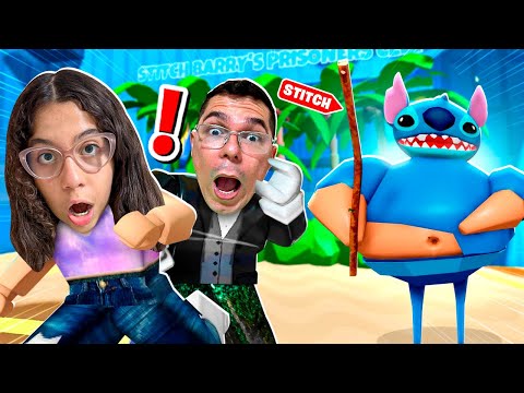 SARAH AND ARAÚJO'S ​​DAD TRIED TO ESCAPE FROM STITCH! - Roblox