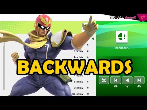 Captain Falcon Voices BACKWARDS - Super Smash Bros Ultimate