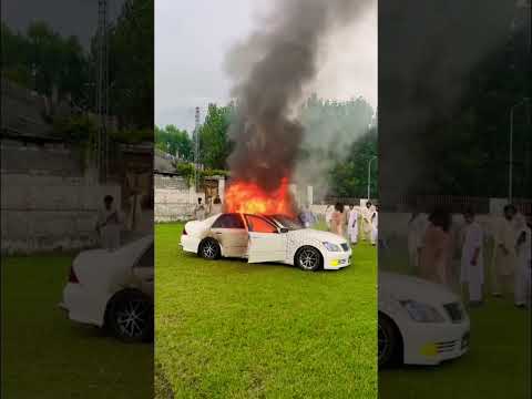 Toyota crown car fire🔥🥹