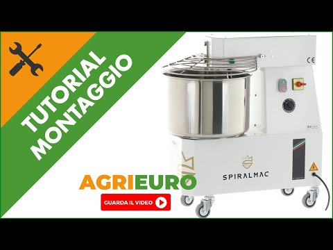 Impastatrice SPIRALMAC SV20 - capacità impasto 20 Kg - 1.5 hp: montaggio