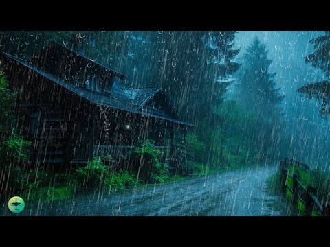 Deep Healing Sleep - Heavy Rain & Thunder Growl at Night to Sleep Instantly, Gentle Night Rain