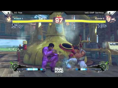[FR 16 SSFIV AE] EG Floe (Fei Long) vs VxG EMP Santhrax (Ryu)