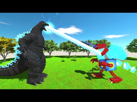 Boxy Boo vs Heisei Godzilla - Animal Revolt Battle Simulator