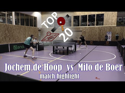 Jochem de Hoop vs Milo de Boer Top 20 international tournament Wageningen