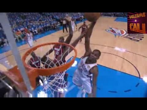 Kevin Durant Makes Lebron James Fall in Nba Finals Okc Thunder vs Miami Heat