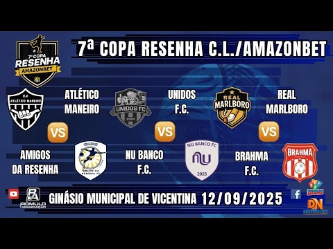 #1324 🏆 7ª Resenha Champions League/Amazonbet 🏆 ⚽ (3 JOGOS) ⚽