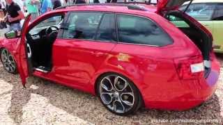 Red Skoda Octavia RS