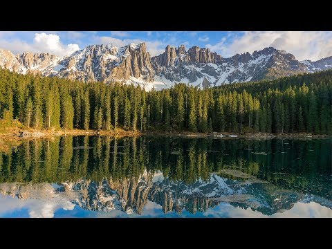 Beautiful lakes and impressive mountains from Italy, time-lapsed
