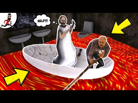 Floor is Lava in Granny's house  ★ Funny Animation Granny, Grandpa, Ice Scream vs Aliashraf