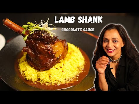 LAMB SHANK with CHOCOLATE SAUCE | Valentine's Day Recipe |  Saffron Rice