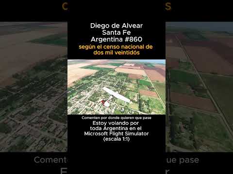 Diego de Alvear, Santa Fe desde el Microsoft Flight Simulator #diegodealvear #santafe #msfs #joaha45