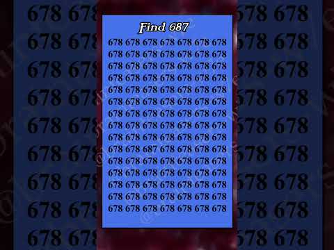 Finde 687 #Braintestlösung #Quiz #Mathe