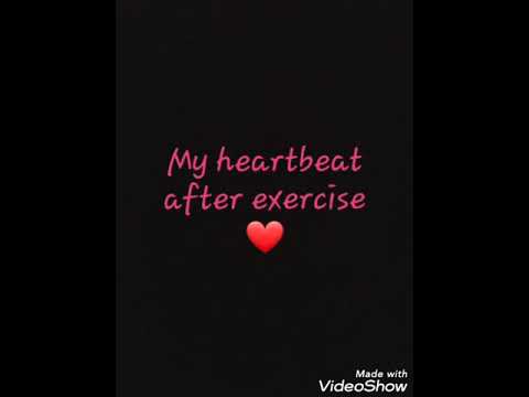 Female heartbeat after exercise