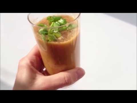 Unofficial Slimming World Friendly Spanish Gazpacho No-Cook Cold Tomato Soup Recipe (Vegan)