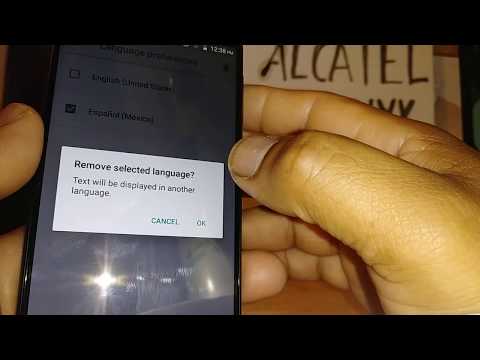 Change phone language on Alcatel Onyx