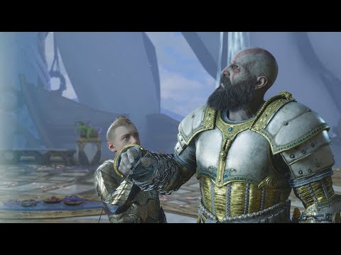 Atreus Prevents Kratos From Entering Into the Light Scene - God of War: Ragnarök
