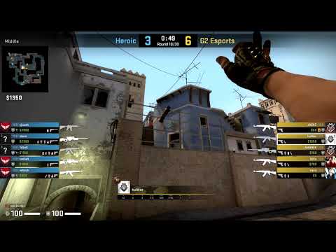 CSGO POV G2.huNter vs. Heroic @mirage - 26 kills