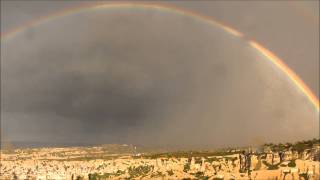 preview picture of video 'Rainbow Mist Over Goreme Valley in Cappadocia - Turkey'