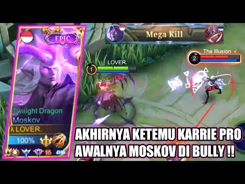 TOP GLOBAL MOSKOV VS PRO PLAYER KARRIE !! - MOBILE LEGENDS
