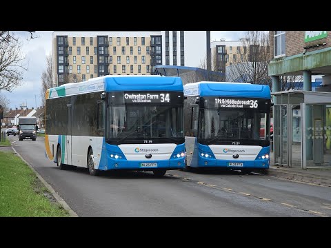 Buses in Billingham | Billingham Asda, | Stagecoach North East & GNE X10! | 26.02.2025