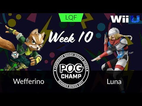 Pog Champ Summer Week 10 - Losers Quarter-Finals - Wefferino (Fox) vs. Luna (Sheik)