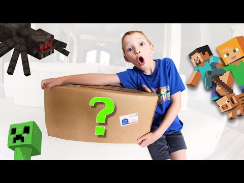 Epic 8-Year-Old Crushes Minecraft Box Opening