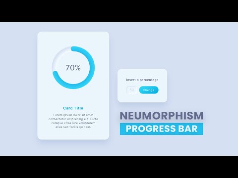 Neumorphism Circular Progress Bar In Css Javascript Progress Bar Tutorial