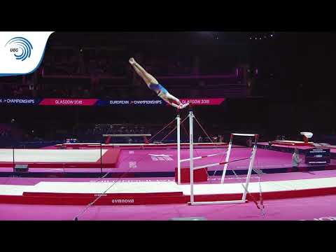 Mathilde WAHL (FRA) - 2018 Artistic Gymnastics Europeans, junior qualification bars