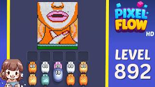 Pixel Flow Level 892 Solution Walkthrough