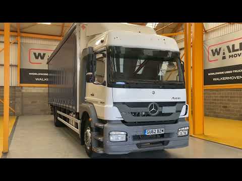 New In Stocklist For Sale: MERCEDES BENZ AXOR 1829, 4X2 CURTAINSIDER – 2012 – GU62 BZM