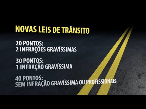 Novas leis de trânsito vigoram a partir do dia 12/04