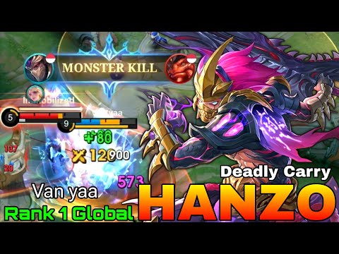 Monster Hanzo Deadly Hanekage - Top 1 Global Hanzo by Van yaa - Mobile Legends
