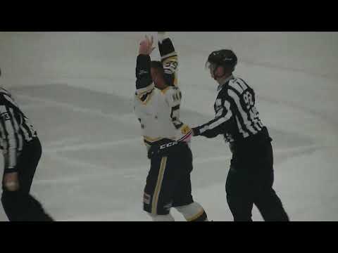 Fight/Bagarre Dave Hamel vs Pierre-Luc Létourneau-Leblond 25 janvier 2020