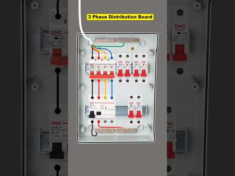 3 phase distribution board wiring
