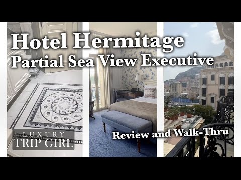 Hôtel Hermitage Monte-Carlo in Monaco! Room Review \u0026 Walk-Thru -Seaview Executive Suite