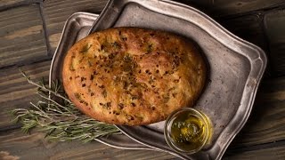 Смотреть онлайн Рецепт итальянского хлеба Фокачча