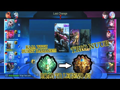KAJA GAMEPLAY SUPORT BURST DAMAGE (ROAD TO LEGEND S15) #3