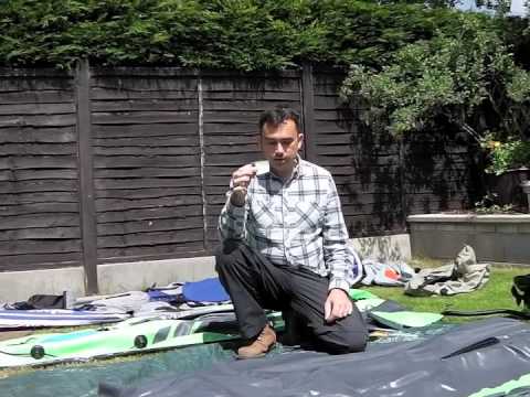 How to repair a puncture in an inflatable canoe