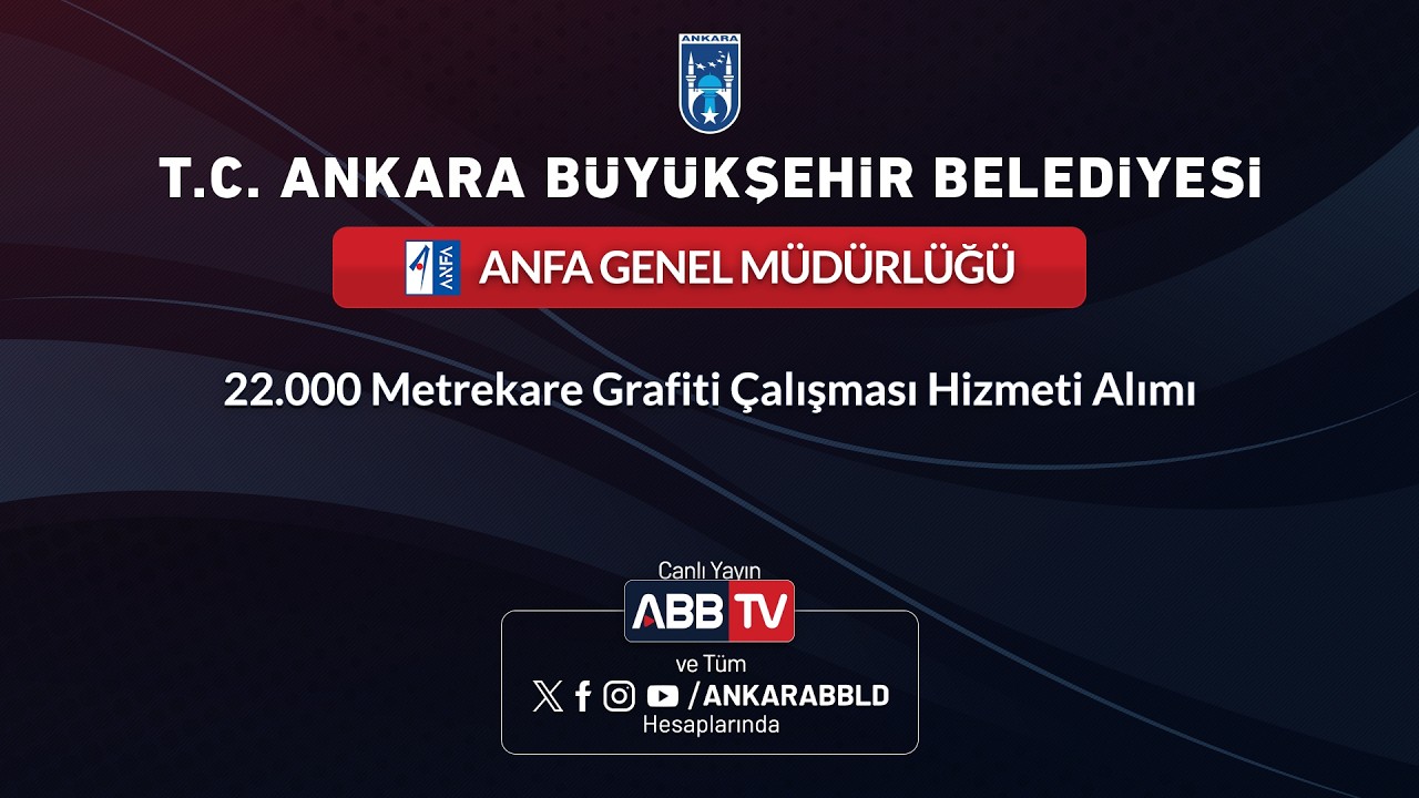 ANFA GENEL MÜDÜRLÜĞÜ - 22.000 Metrekare Grafiti Çalışması Hizmeti Alımı
