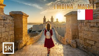 Mdina in Malta I Game of Thrones Location I 5K HDR Walking Tour of Fortified City