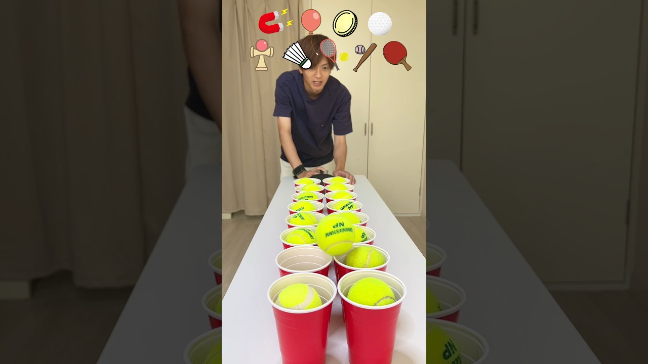 スポーツまとめ#twins #神業 #trickshots #卓球 #野球 #テニス #バドミントン #けん玉 #ゴルフ