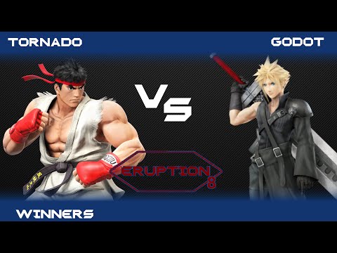 Eruption 8 Smash 4 - Tornado(Ryu) vs Godot(Cloud) - Winners