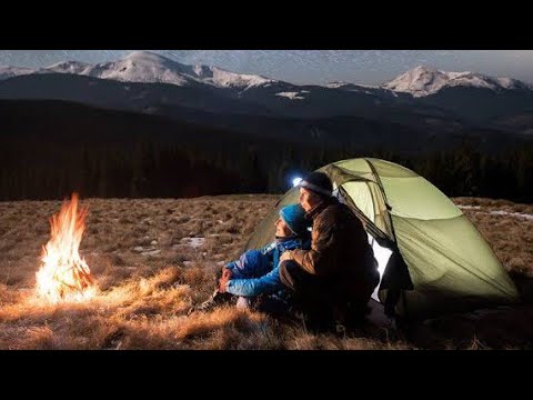 Extracting oil from birch bark | Making Charcoal | survival on camping trip | Bushcraft on camping