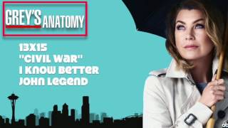 Grey's Anatomy Soundtrack - "I Know Better" by John Legend (13x15)