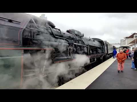 Most powerful restored steam loco in Europe SNCF241.P17. Le Creusot to Decize mainline 17.5.2024