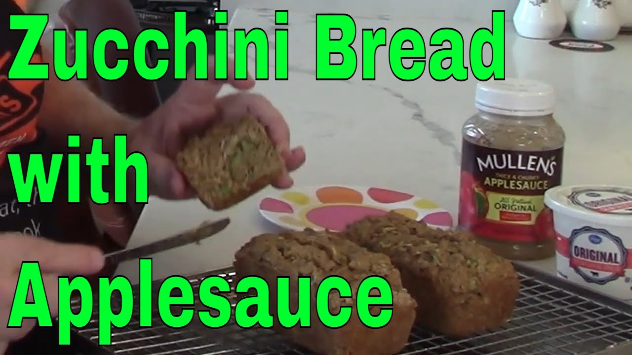 Zucchini Bread with Applesauce #zucchinibread #zucchinirecipes