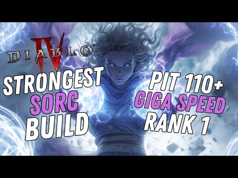 The STRONGEST Sorc Build In Diablo 4 Season 11 | Rank 1 Crackling Energy Build!