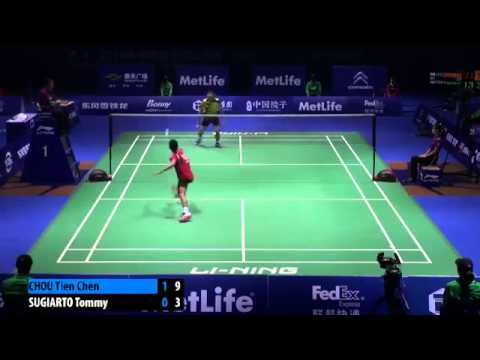 2nd round - 2014 China Open - Chou Tien Chen vs Tommy Sugiarto